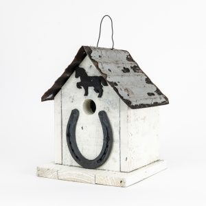 Lucky Charm Birdhouse In White