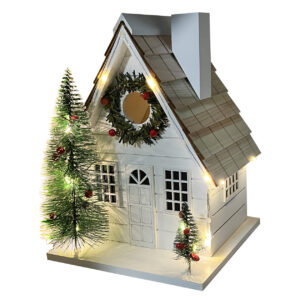 “New” Holiday Estate W/L.E.D Lights Birdhouse