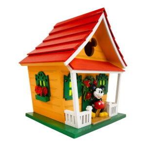 Mickey Icon Birdhouse w/Red Roof