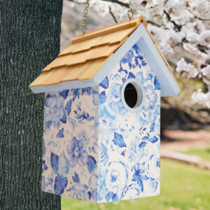 Laura Ashley Quartet Garden Birdhouse - Blue - Image 9