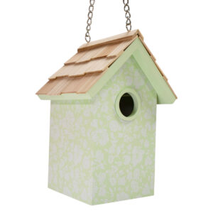 Laura Ashley Heirloom Ditzy Garden Birdhouse – Mint Green