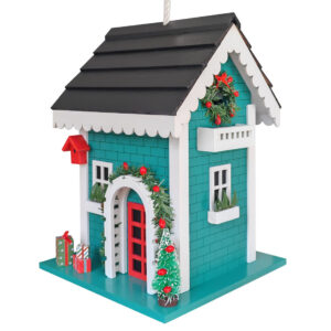 Christmastime Caretaker’s Cottage Birdhouse