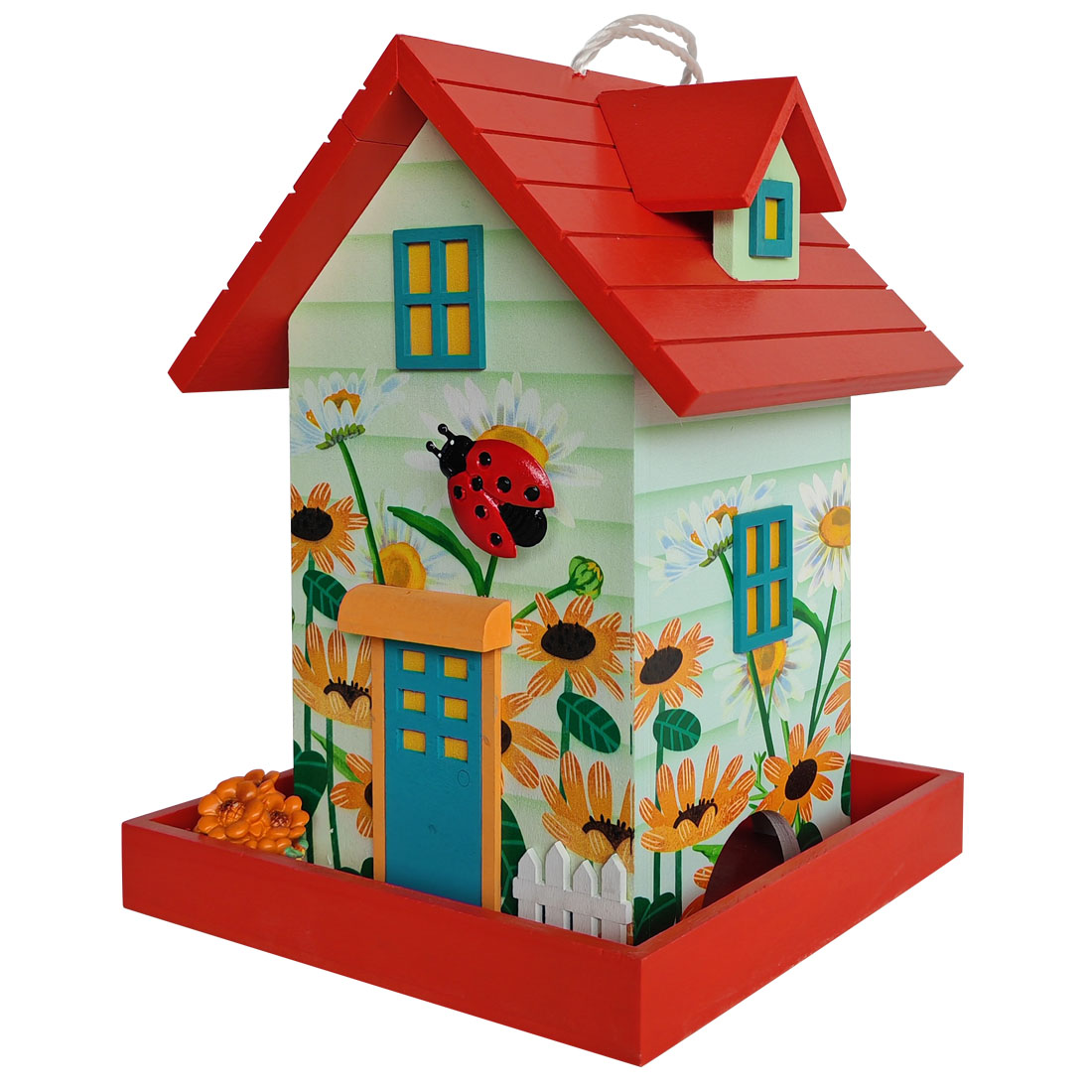 Lady Bug Birdfeeder